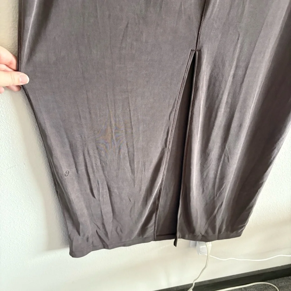 NWT Lululemon Drapey Softstreme Long-Sleeve Maxi Dress Women’s XL Espresso Brown